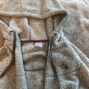 North Face Fuzzy Zip Up XS